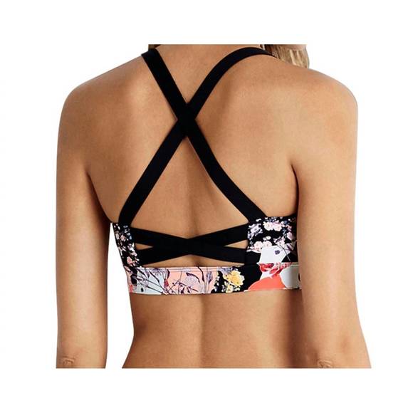 NEW SEAFOLLY active bralette top in sea ocean rose - Picture 2 of 3